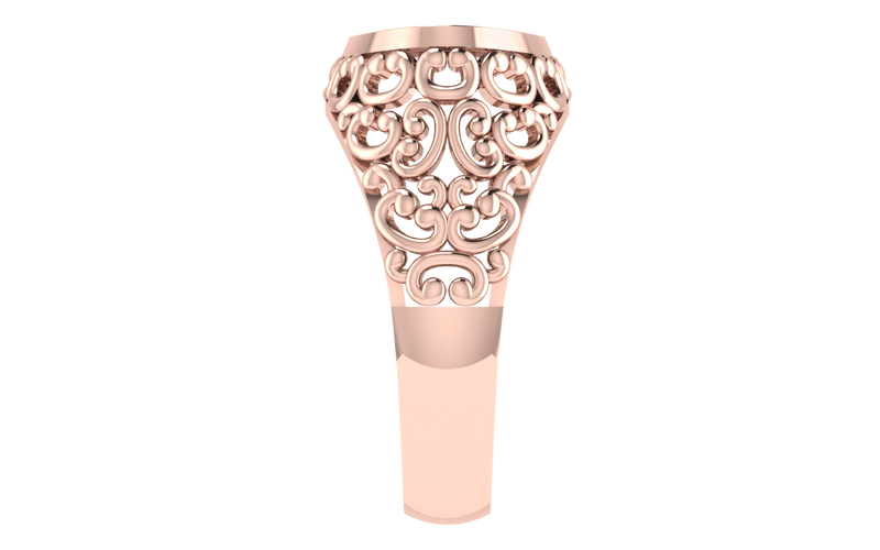 men's ring in gold and diamond