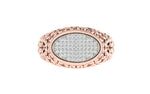 men's ring in gold and diamond