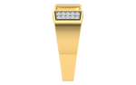 men's ring in gold and diamond