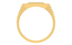 men's ring in gold and diamond