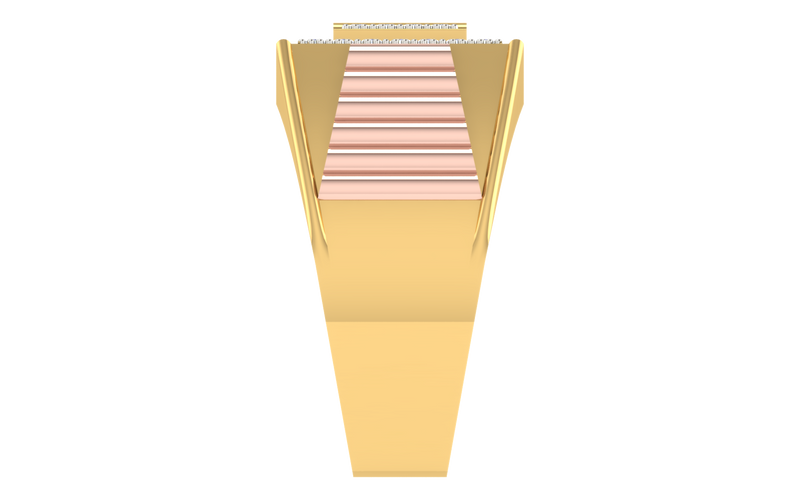 men's ring in gold and diamond