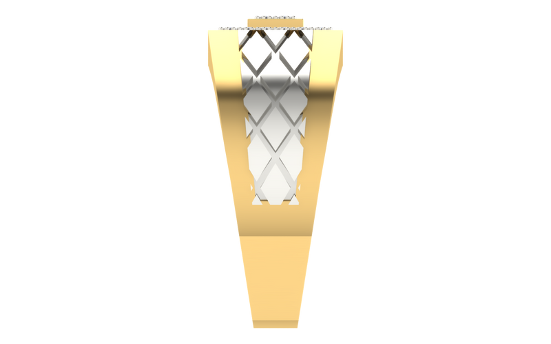 men's ring in gold and diamond