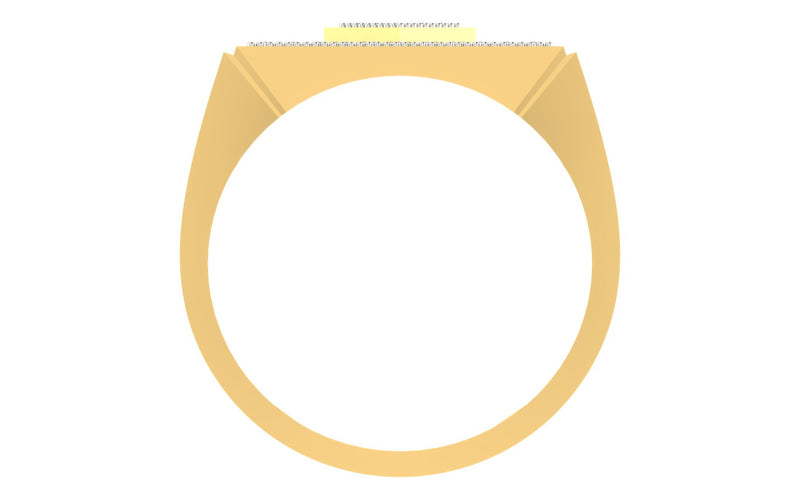 men's ring in gold and diamond