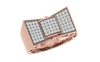 men's ring in gold and diamond
