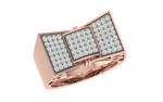 men's ring in gold and diamond
