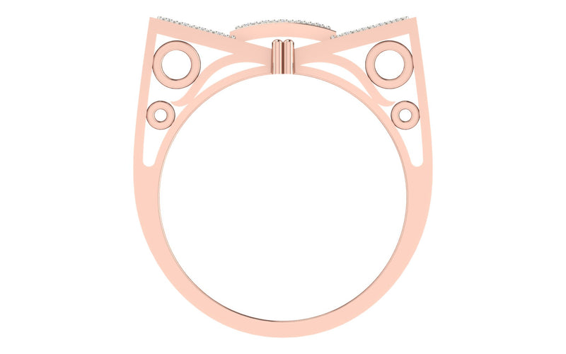 men's ring in gold and diamond