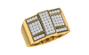 men's ring in gold and diamond