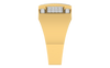 men's ring in gold and diamond