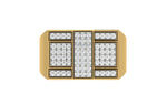 men's ring in gold and diamond