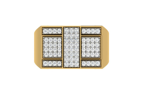 men's ring in gold and diamond