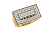 men's ring in gold and diamond