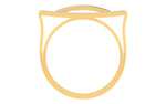 men's ring in gold and diamond