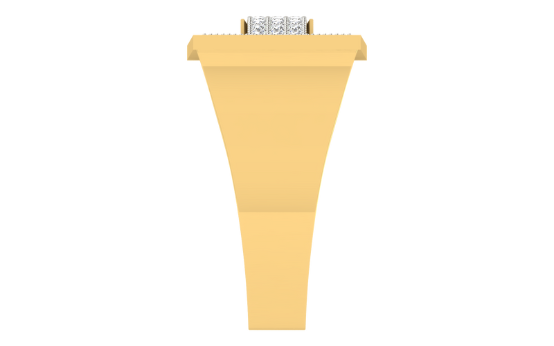 men's ring in gold and diamond