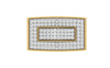 men's ring in gold and diamond