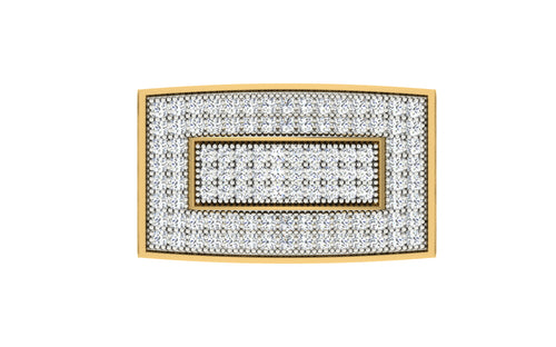 men's ring in gold and diamond