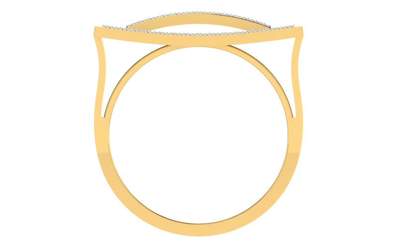 men's ring in gold and diamond
