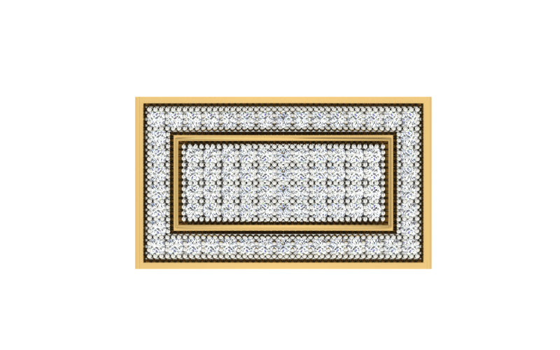 men's ring in gold and diamond
