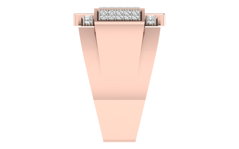men's ring in gold and diamond