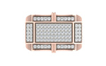 men's ring in gold and diamond