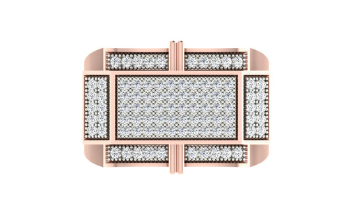 men's ring in gold and diamond