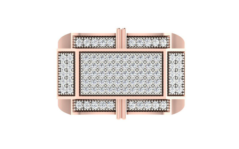 men's ring in gold and diamond