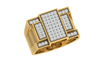 men's ring in gold and diamond