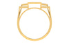 men's ring in gold and diamond