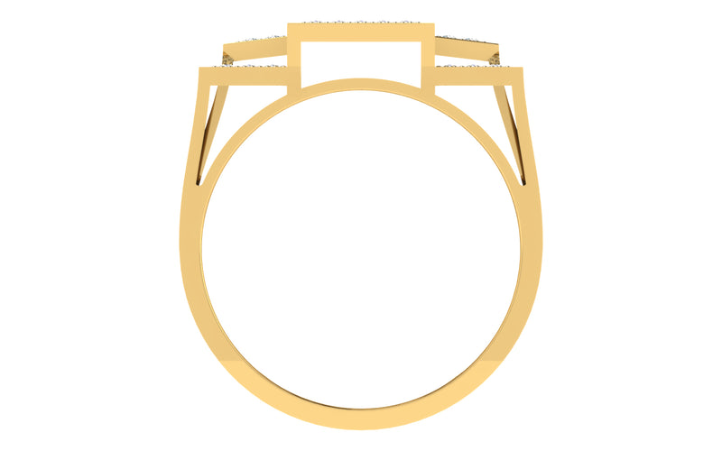 men's ring in gold and diamond