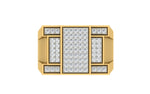 men's ring in gold and diamond