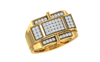 men's ring in gold and diamond