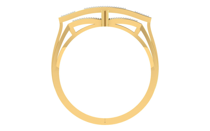 men's ring in gold and diamond