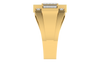 men's ring in gold and diamond