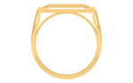 men's ring in gold and diamond
