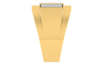 men's ring in gold and diamond