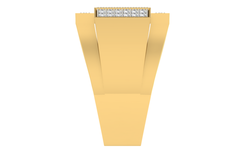 men's ring in gold and diamond