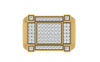 men's ring in gold and diamond