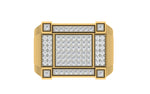 men's ring in gold and diamond