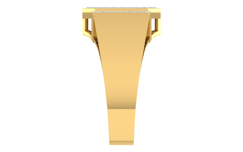 men's ring in gold and diamond