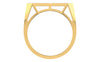 men's ring in gold and diamond