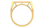 men's ring in gold and diamond