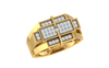 men's ring in gold and diamond