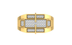 men's ring in gold and diamond