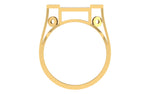 men's ring in gold and diamond