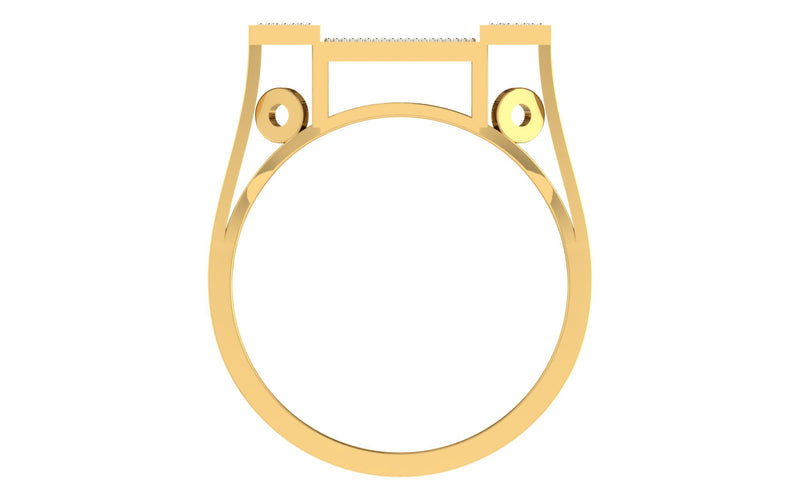 men's ring in gold and diamond