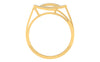 men's ring in gold and diamond