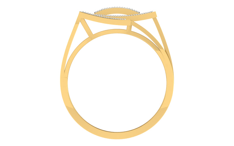 men's ring in gold and diamond