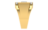 men's ring in gold and diamond