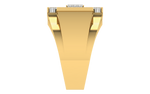 men's ring in gold and diamond