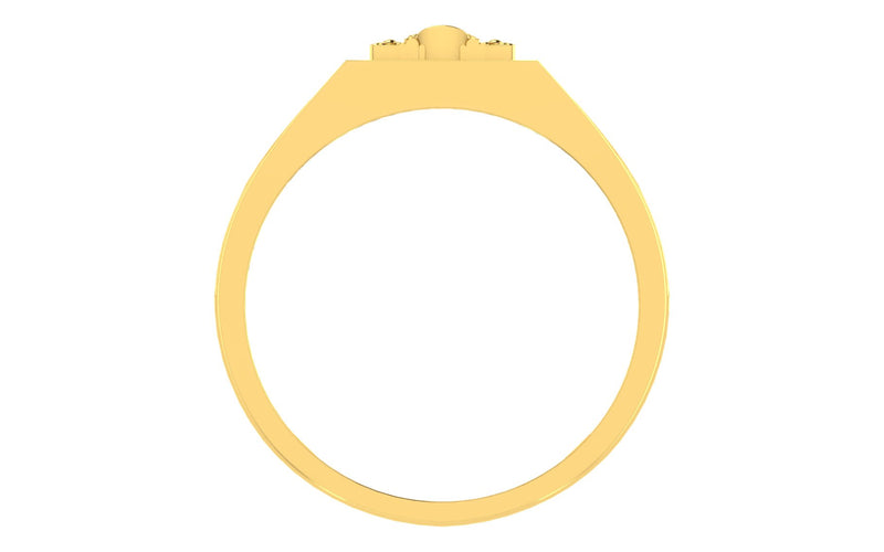 men's ring in gold and diamond