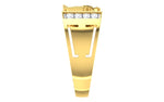 men's ring in gold and diamond